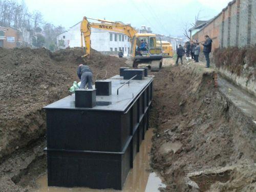 安徽灵璧某社区生活污水一体化处理设备安装项